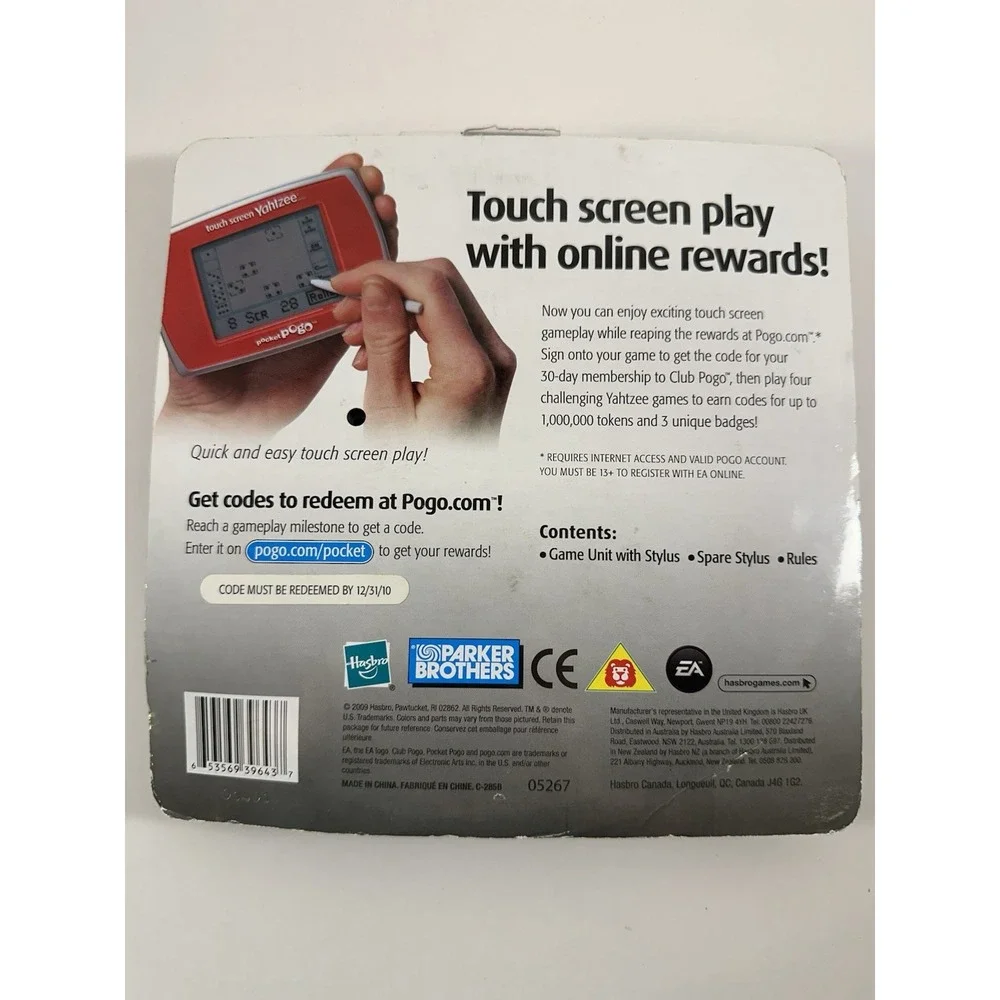 Yahtzee Touch Screen Pocket Pogo Handheld Electronic Game Hasbro 2009